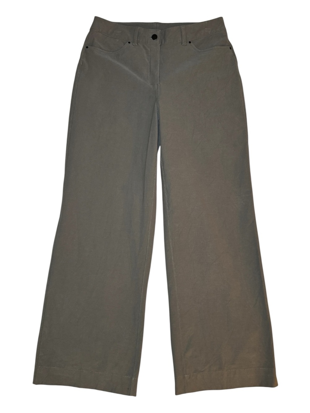 Lululemon City Sleek 5 Pocket Wide-Leg High-Rise Pant Olive/Green Size 30 LW5ENJ - Picture 4 of 13
